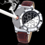HIGH QUALITY MULTI FUNCTIONAL RECHARGEABLE MEN QUARTZ WATCH LIGHTER