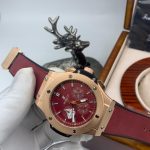HUBLOT CLASSIC MEN'S LEATHER STEEL LUXURY WRISTWATCH 7