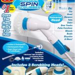 CORDLESS RECHARGEABLE POWER SPIN SCRUBBER