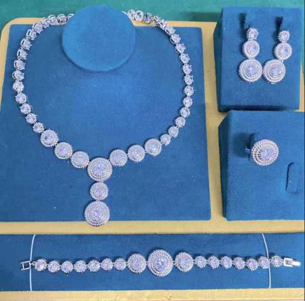 original zirconia jewelry set