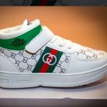 White Guci fashionable shoes for boys
