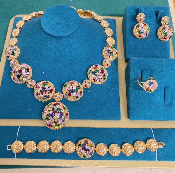 zirconia jewelry set